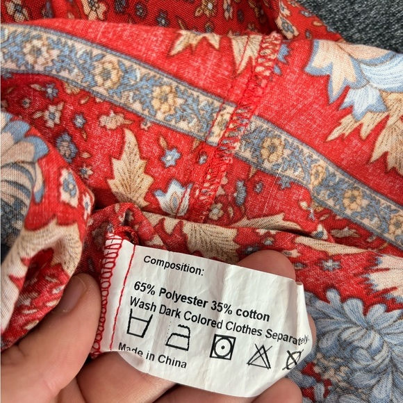 ZESICA Women's Strapless Dress Sleeveless Cottagecore Paisley Boho Beach Maxi S - Picture 7 of 8